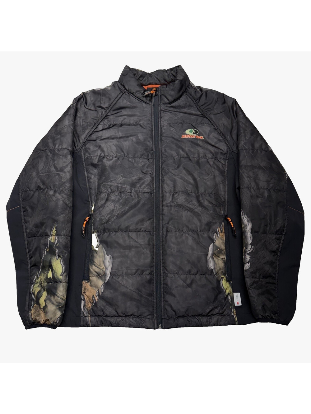 Mossy Oak Jacket Mens Large Eclipse Camo Puffer 3M Thinsulate Hunting Outdoors